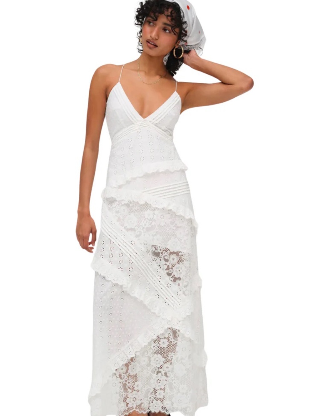 For Love & Lemons Rosalyn Maxi Dress